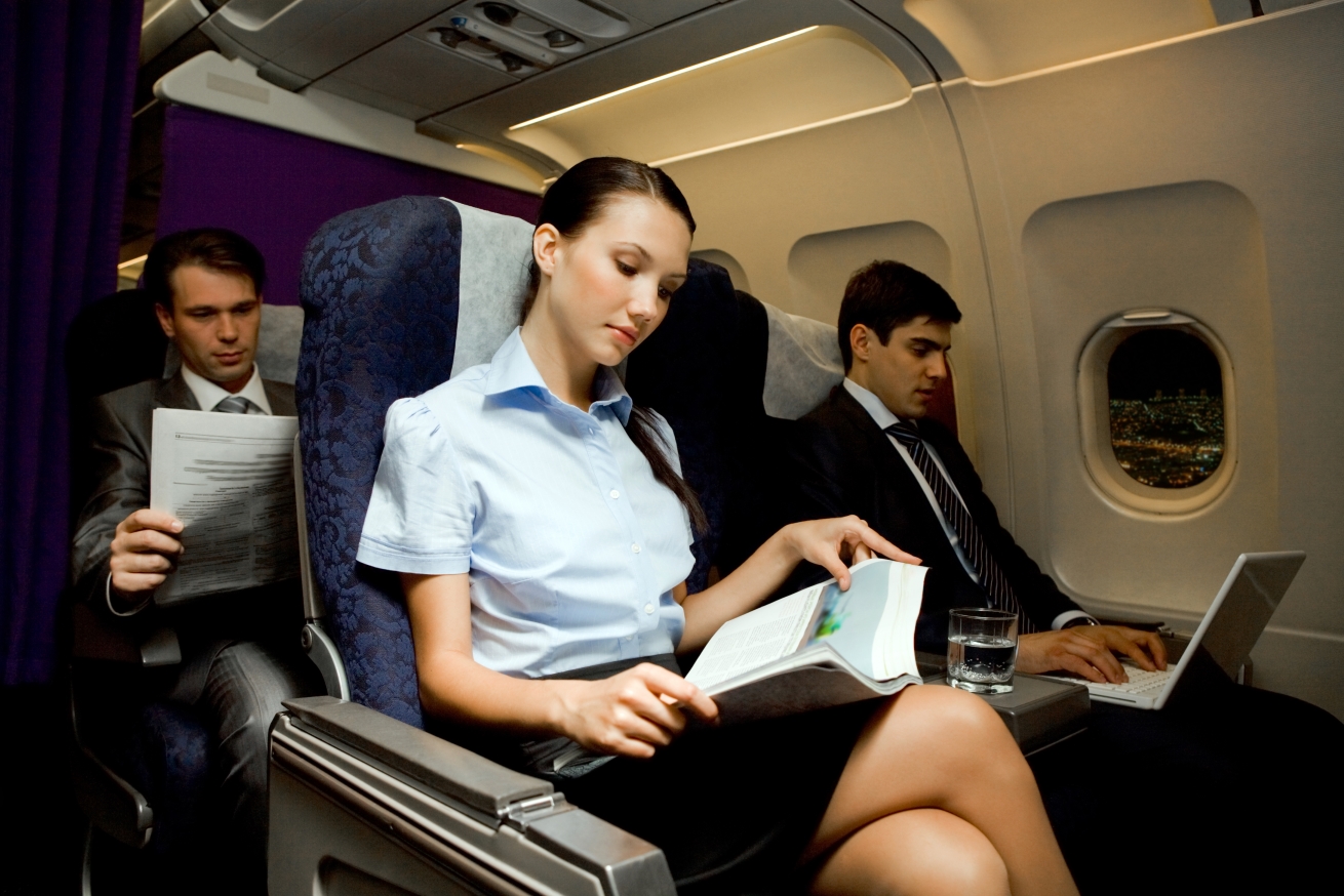 business travel flight