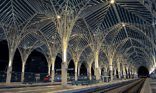 Gare do Oriente in Lisbon, Portugal