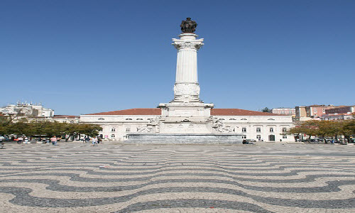 Rossio Square in Lisbon, Portugal